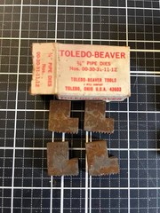Lot of Vintage Toledo-Beaver Pipe Dies See Description for the Details NOS