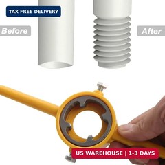 6Pcs PVC Thread Maker Tool Pipe Threader Plumbing Tool Kit Plastic Pipe Round Di