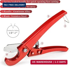 IWISS iCrimp PEX Pipe Cutters Tool for Cutting 1/8&Prime;-1&Prime; PEX Tubings, NOT for PVC