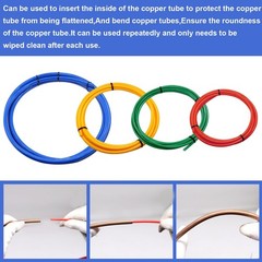 4Pcs Copper Tubing Pipe Extension Kit 4M &ndash; 1/4&Prime; 1/2&Prime; 3/8&Prime; 5/8&Prime; Bender Tool Set
