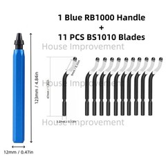 Deburring Tool with 11Pcs HSS Blades for Metal Aluminum Copper Plastic PVC Pipes