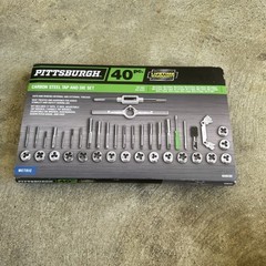 PITTSBURGH 40pc. Carbon Steel METRIC Tap and Die Set with Case &ndash; Model #62832