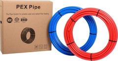 1/2 inch 2&times;75 ft Pex-b Pipe/Tool Kit- Pex-b Pipe/Tubing Blue & Red 150ft