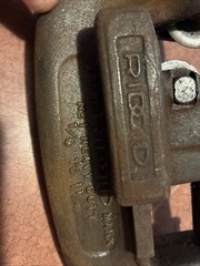 Vintage Ridgid No. 1 & 2 1/8&Prime; to 1 1/4&Prime; Inch Pipe Cutter Rigid