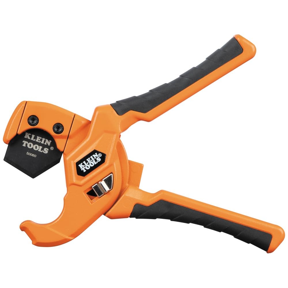 Klein Tools 50043 PEX Pipe and Tubing Cutter, 1-Inch I.D. Cutting Orange