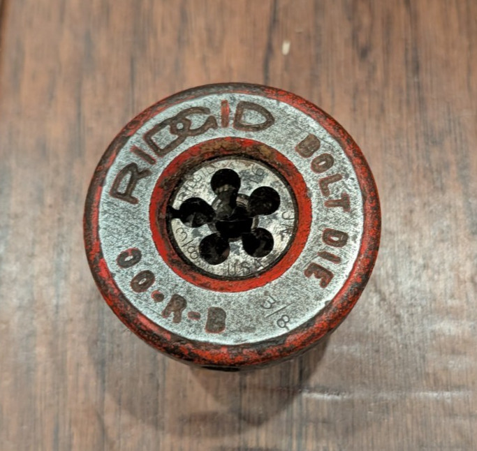 Ridgid Bolt Die 3/8- 16 NC OO-R-B Pipe Threader Die USA