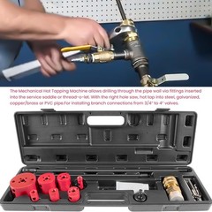 08350 DM3MECH Mechanical Hot Tapping Machine Complete Kit for NPT with Case