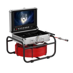 9&Prime; Monitor 50M Pipe Inspection Camera IP68 Drain Sewer Pipeline Video Camera