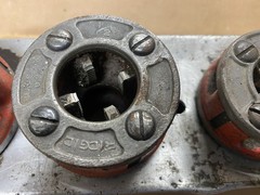 Ridgid 00-R Ratchet Pipe Threader Die Set 1/8&rdquo; &ndash; 1&rdquo; 6 Dies Handle & Die Holder
