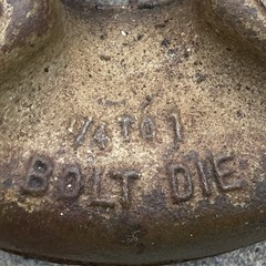 Ridgid 500B Bolt Die Head 1/4&rdquo; to 1&Prime; 3/8 16 UNC