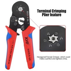 1700 PCS Insulated Wire End Ferrules with Hexagonal Crimper Tool Kit by XHF