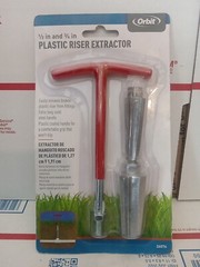 Orbit 26076 Sprinkler System 1/2&Prime; & 3/4&Prime; Plastic Pipe Nipple Riser Extractor F1