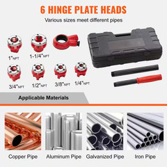 Ratchet Pipe Threader Kit 1/4 In. NPT-1-1/4 In. NPT Manual Ratcheting Pipe Threa