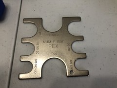 NIBCO PX02532 1/2&Prime; PEX Copper Ring Crimp Tool & Gauge conforms to ASTM F1807