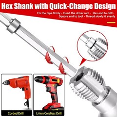 3pcs PVC Pipe Threader Kit 1 2 3 4 1 Inch Internal External Thread Tool Plumbing