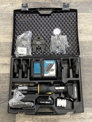 Klauke MAP 219 Mini Battery-Powered Hydraulic Pressing Tool Kit with 7x RLS Jaws