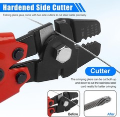 Fishing Crimping Tool Kit Wire Crimping Tool Stainless Steel Fishing Crimping Pl