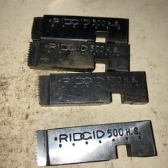 Ridgid Pack of (4) 3/8&rdquo;INCH Pipe Dies For 500 Mono Heads High Speed 50710 NOS