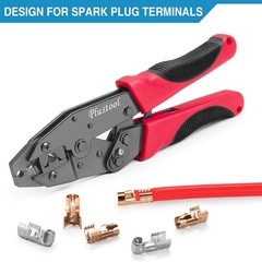 Plustool Crimping Tool for Spark Plug Ignition Wire, 8.5mm Ratchet Spark Plug Wi