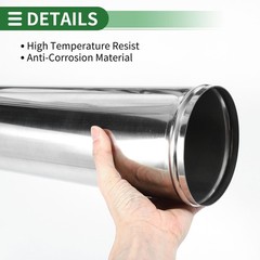 Motoforti 4.5&rdquo; Inch OD Straight Exhaust Pipe Mandrel Tube 40&Prime; Length T304 St&hellip;