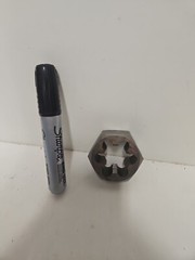 Hex Retnreading Die, Uncoated UNC, 1 1/4&times;7, HSS Osborn Uk
