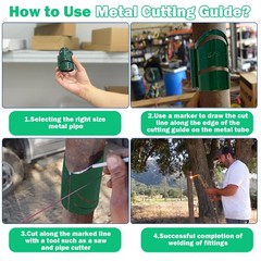 Metal Pipe Cutting Guide Kit 1-5/8 in, Pipe Saddle Template Cutting Guide，Pip&hellip;