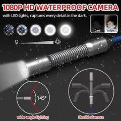 4.3&prime; LCD Monitor Sewer Camera 100FT/30M HD Drain Pipe Inspection Camera 32GB