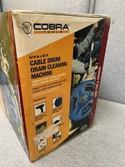 Cobra BC260 5/16in X 50ft Cable Drum Machine Drain Auger Model