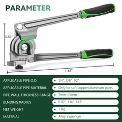 Antstone 1/4&rdquo; 3/8&rdquo; 1/2&rdquo; O.D. Tubing Bender 3 in 1 Tube Bender