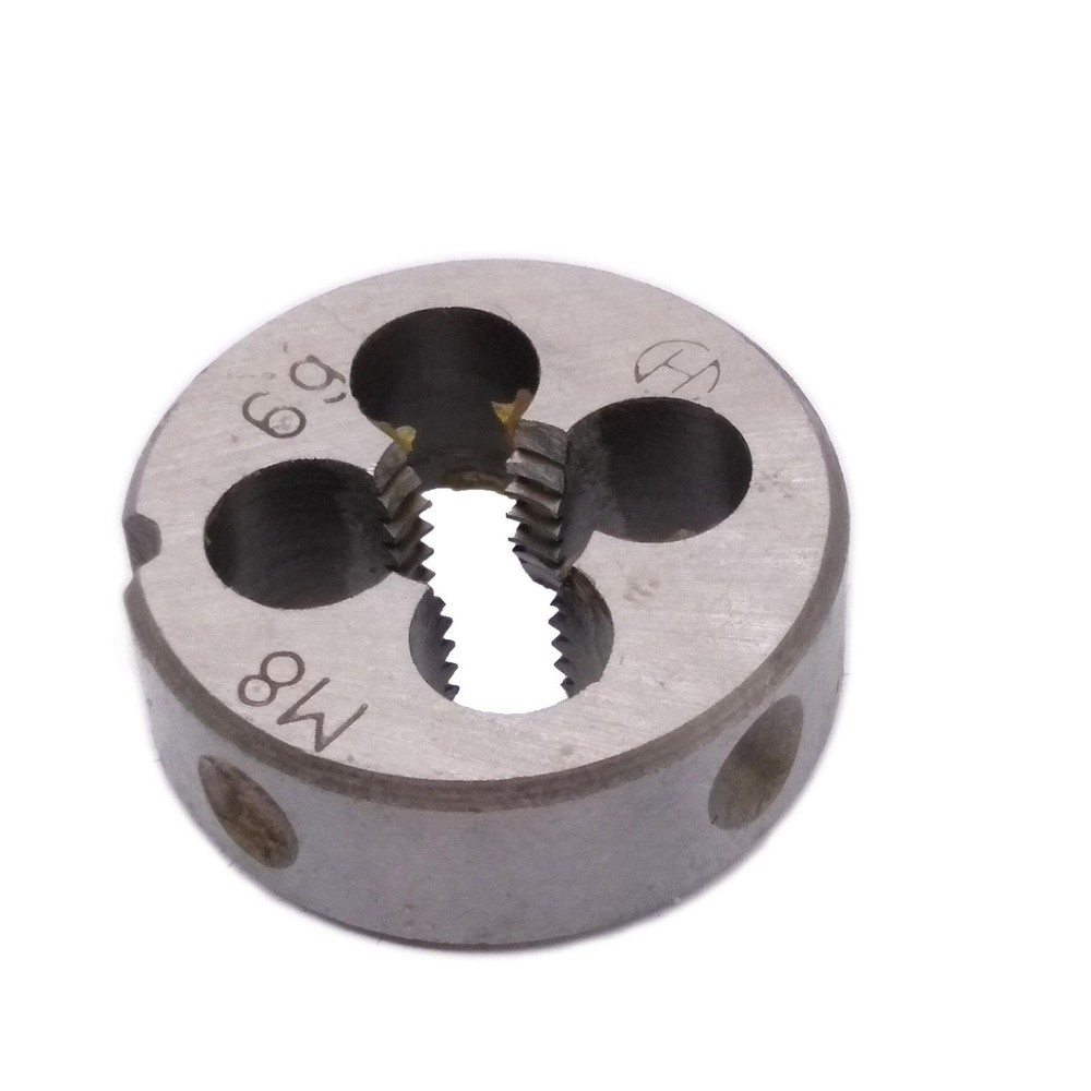 HSS 8mmx1.25 Metric Die Right Hand Thread M8x1.25 Pitch Repair Tool
