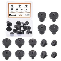 14Pcs Double Flares Adapters Tool Kit Replacement Head Fit 3/16, 1/4, 5/16, 3/8,