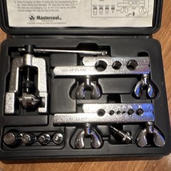 Mastercool 70053 45&deg; Flaring & Swaging Tool Set w/ Case 3/16-1/2 in