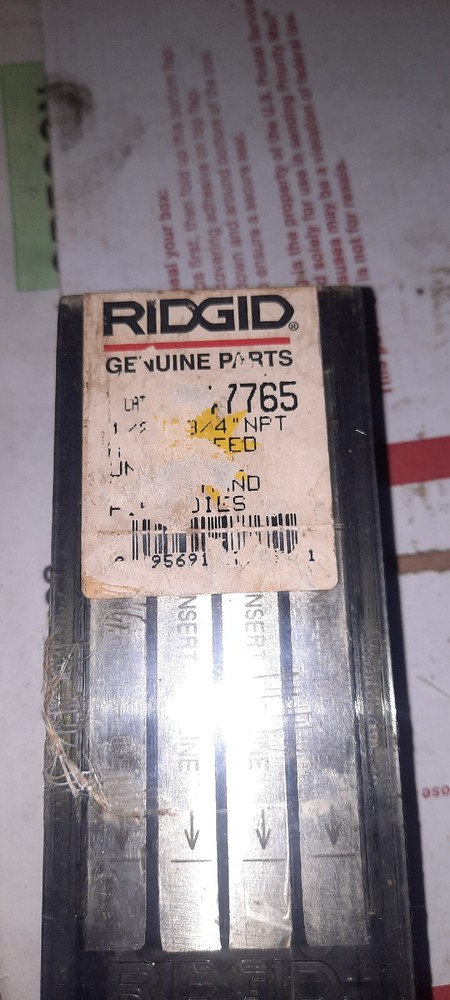 RIDGID 47765 1/2&Prime; &ndash; 3/4&Prime; NPT THREADING DIES HIGH SPEED FOR UNIVERSAL HEADS NEW