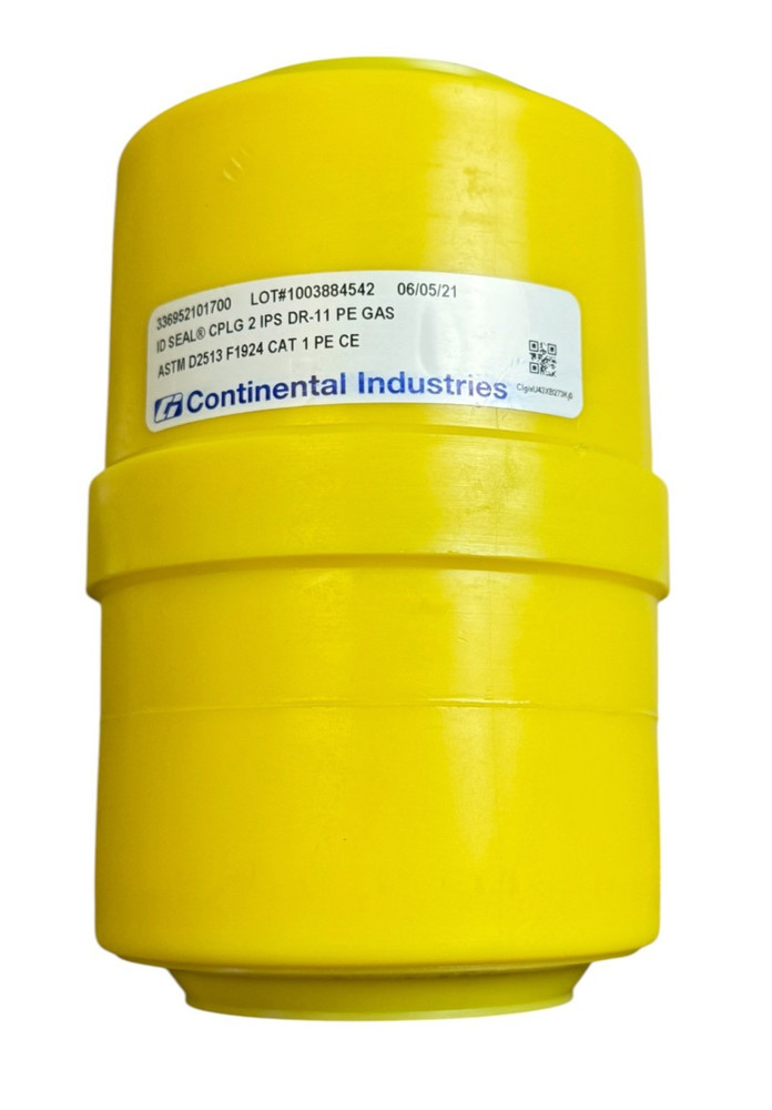 Continental Industries 336952101700 ID Seal 2&Prime;IPS DR-11 PE Gas Coupling Con-Stab
