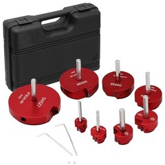 8 Piece PVC Pipe Reamer Set for 1/2 Inch Drill Plastic Fitting Cleaner Tool Kit