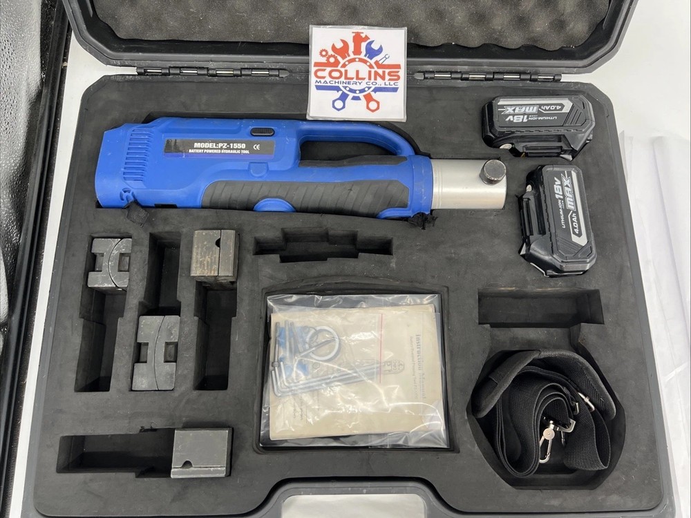 PZ-1550 18V Hydraulic Tool Kit, 12-54mm Copper, 12-108mm PEX, (1563 Uses)