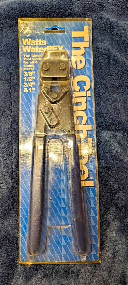 Watts WaterPEX The Cinch Tool PEX Clamp Cinch Tool 3/8 1/2 3/4 1 in