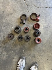 Mixed Lot of Ridgid Manual Ratcheting Pipe Threader No.12 12-R W/ 8 Die Heads