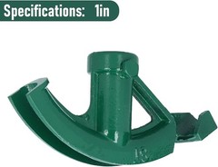 Pipe Bender, 1-inch Cast Iron Manual EMT Portable 1&Prime;, Green