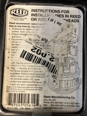 Reed Mfg R12+ Segmental Pipe Dies 1-1/2&Prime; NPT Item 05614 Catalog R12DN 1 1/2 HSS