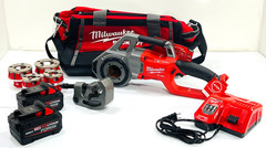 Milwaukee M18 FUEL Compact Pipe Threader Kit 2870-22 in a PACKOUT TOOL BAG