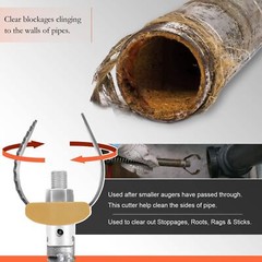52812 T-230 2&Prime; Heavy Duty C-Cutter Drain Cleaning Auger Tool for Ridgid Cable