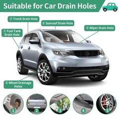 3 pcs Auto Sunroof Drain Cleaning Tool, 120 Inch Long Flexible Tube Cleaning Bru