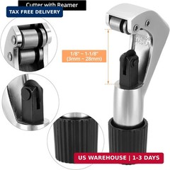 QWORK Tube Bender Kit 1/4-7/8 in &ndash; For Soft Copper & Aluminum Pipes in HVAC, Ref
