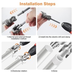 2X Integrated Internal & External Pipe Threading Tool for 1/2&rdquo; & 3/4&rdquo; PPR PVC