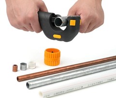 Herramienta cortadora de tubos para tubos de lat&oacute;n aluminio y acero inoxidable
