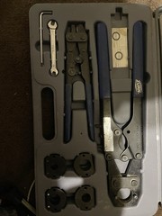 PEX CRIMP TOOL, 1,322 LB, 0.375 IN MIN COMPATIBLE WIRE SIZE, &frac12; IN/&frac34; IN/⅜ IN/⅝ IN