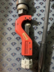 Ridgid Model #406 Cat # 36097 3/8&rdquo; Conduit Bender + Reed Pipe Cutter + Greenlee