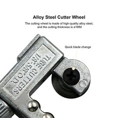 Mini Pipe Tubing Cutter 1/8&Prime; to 5/8&Prime; OD Copper Brass Aluminum Cutting HVAC Plumb