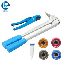 With 3/8 In 1/2 In 3/4 In 1 In Expansion Heads PEX Pipe Expander Tool Kit Manual